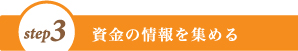 資金の情報を集める