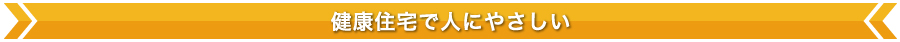 健康住宅で人にやさしい