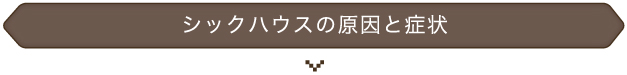 シックハウスの原因と症状